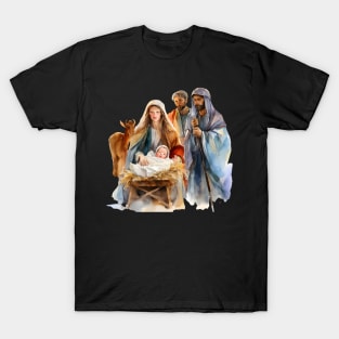 Watercolor Nativity Scene T-Shirt